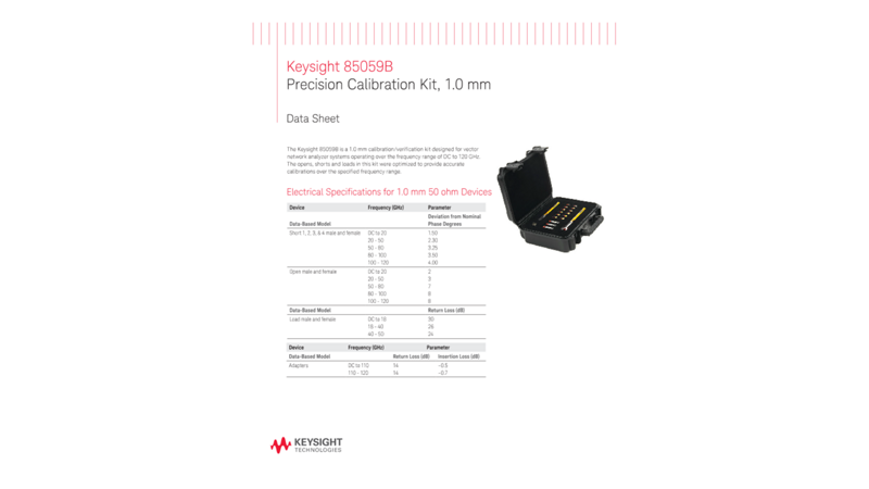 85059B Precision Calibration Kit, 1.0 mm